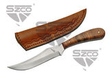 Slim Skinner Patch Fixed Blade Knife with Sheath SKU DH-7992