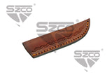 Dress Skinner Patch Fixed Blade Knife with Sheath SKU DH-7993