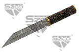 13.75" Celtic Triquetra Seax Damascus Blade SKU DM-1299