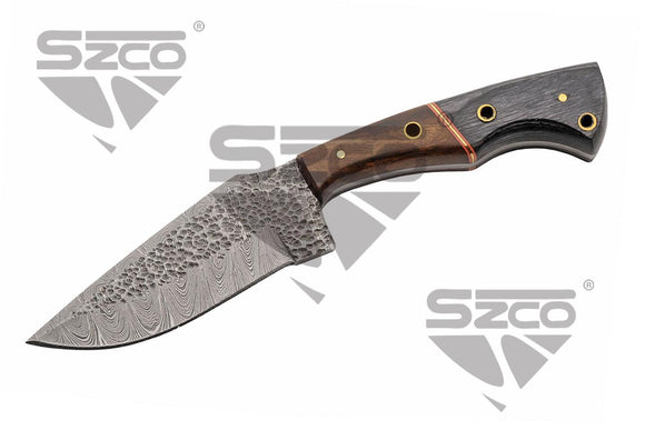 Blacksmith Hunter Knife w/Leather Sheath 9