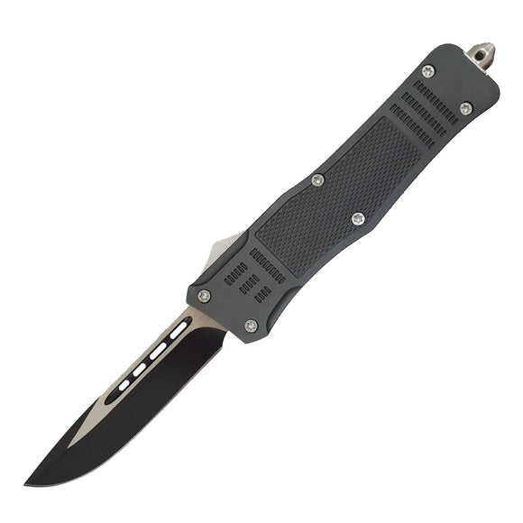Armed Force Large Double Action Tactical OTF Knife w/Holster SKU 112LGYCP