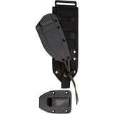 ESEE Model 3 Full Extended Tang Fixed Blade Knife w/Sheath Black 1095 High Carbon Steel Blade/Black Linen Micarta Handle 8.25" Overall SKU ES3PBMB