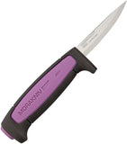 Mora Precision Fixed Blade Knife with Sheath Black/Purple SKU FT01514