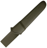 Mora Companion MG Carbon Steel Fixed Blade Knife with Sheath Carbon Steel Blade/Black & OD Green Propylene Handle SKU FT10258