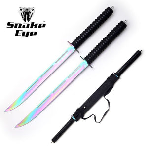 Snake Eye Dual Ninja Swords w/ Sheath SKU: HK-047RB