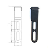 Ulticlip Slim 3.3 Dual Slot Mounting Area for Narrow Applications SKU 238-DSLIM33
