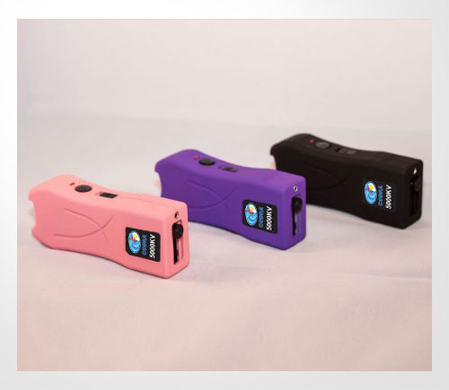 High Power Stun Gun w/LED Flashlight SKU CSP-398 Pink/CSP-398 Purple/CSP-398 Black