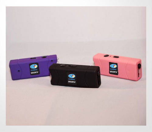 Cobra High Power Stun Gun w/LED Flashlight SKU CSP-801 Purple/CSP-801 Black/CSP-801 Pink