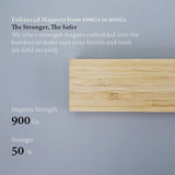 KitchenDAO Bamboo Magnetic Knife Rack 17" SKU KD0399