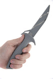 Hunting Knife w/Hard Sheath 430 Stainless-Steel Blade/Gray Handle & Sheath SKU KF8345GR