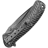 Kershaw Starter Assist Open Knife Blackwash 3Cr13 Stainless steel Blade/Blackwash SS Handle SKU KS1301BW