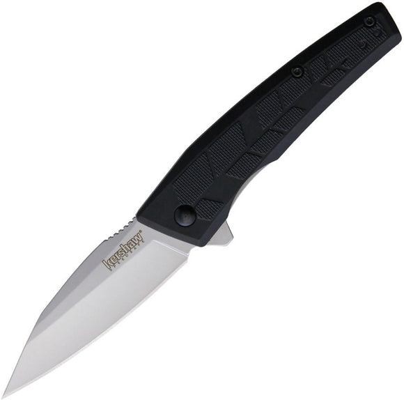 Kershaw Rhetoric Assist Open Linerlock Knife Bead Blast 3Cr13 Stainless Blade/Black Nylon Handle SKU KS1342X