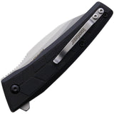 Kershaw Rhetoric Assist Open Linerlock Knife Bead Blast 3Cr13 Stainless Blade/Black Nylon Handle SKU KS1342X