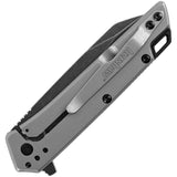 Kershaw Misdirect Assist Open Knife Blackwash 4Cr13 Stainless-Steel Blade/Gray Bead Blasted Steel Handle SKU 1365/KS1365