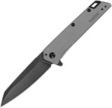 Kershaw Misdirect Assist Open Knife Blackwash 4Cr13 Stainless-Steel Blade/Gray Bead Blasted Steel Handle SKU 1365/KS1365