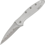 Kershaw Leek Assist Open Frame Lock Knife Composite Blade (14C28N & D2 Steel)/410 Stainless-Steel Handle SKU 1660CB/KS1660CB