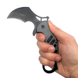 Karambit Spring Assisted Knife 440 Stainless Steel/ABS CF Handle SKU KS1747CB