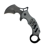 Karambit Spring Assisted Knife 440 Stainless Steel/ABS CF Handle SKU KS1747CB