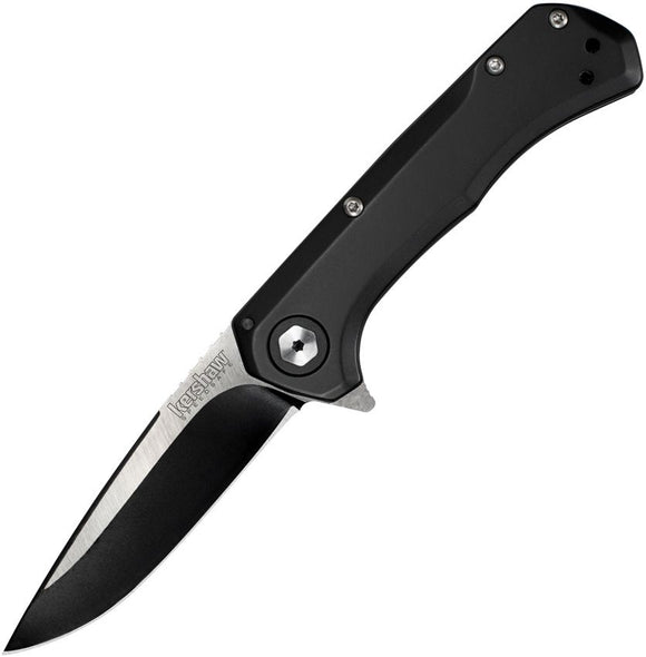 Kershaw Showtime Frame Lock Assist Open Knife 8Cr13MoV Stainless Drop Point Blade/Black Oxide Stainless Handle SKU KS1955X