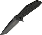 Kershaw Brawler Assist Open Liner Lock Knife Black Oxide 8Cr13MoV Stainless-Steel Blade/Black Nylon Handle SKU 1990/KS1990