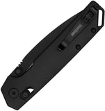 Kershaw Iridium DuraLock Knife Black Oxide Coated D2 Steel Blade/Black Anodized Alum. Handle SKU 2038BLK/KS2038BLK