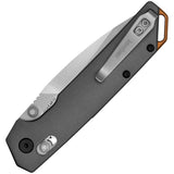 Kershaw Iridium Dura Lock Knife Stonewash D2 Tool Steel Blade/Gray Anodized Alum. Handle SKU KS2038