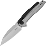 Kershaw Lithium Reverse Tanto Spring Assist Knife Bead Blast 8Cr13MoV Stainless Blade/Black Nylon & Stainless Handle SKU 2049/KS2049