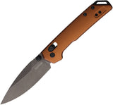 Kershaw Mini Iridium Dura Lock Knife Blackwash D2 Tool Steel Blade/Bronze Alum. Handle SKU KS2051BRZBW