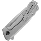 Kershaw Comeback Frame Lock Knife Stonewash 8Cr13MoV Stainless Blade/Bead Blast Stainless Handle SKU KS2055