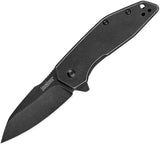 Kershaw Gravel Assist Open Frame Lock Knife Blackwash 8Cr13MoV Steel Blade/Blackwash Stainless-Steel Handle SKU KS2065