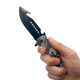 8.75" Camo Spring Assist Knife w/ABS Handle SKU KS31357SN