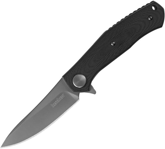 Kershaw Concierge Linerlock Knife Gray Titanium Coated 8Cr13MoV Steel Blade/Black G10 Handle SKU KS4020X