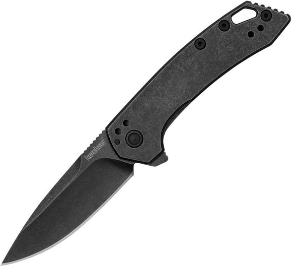 Kershaw Radar Frame Lock Assist Open Knife Blackwash 8Cr13MoV Steel Blade/Blackwash Steel Handle SKU 5560/KS5560