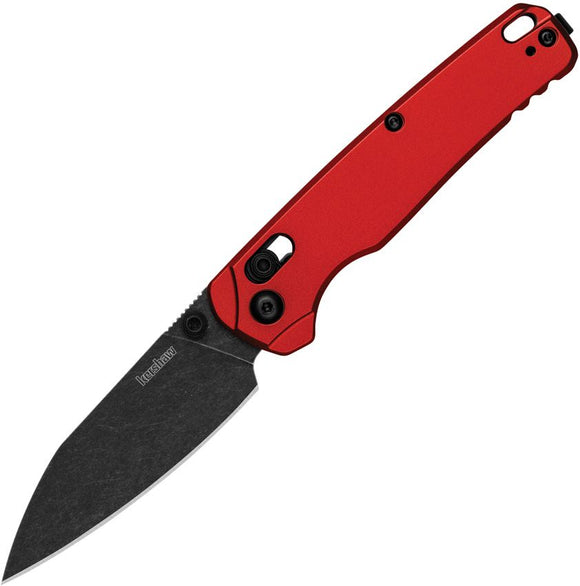 Kershaw Bel Air DuraLock Knife Blackwash CPM MagnaCut Steel Blade/Red Anodized Aluminum Handle SKU KS105RDBW