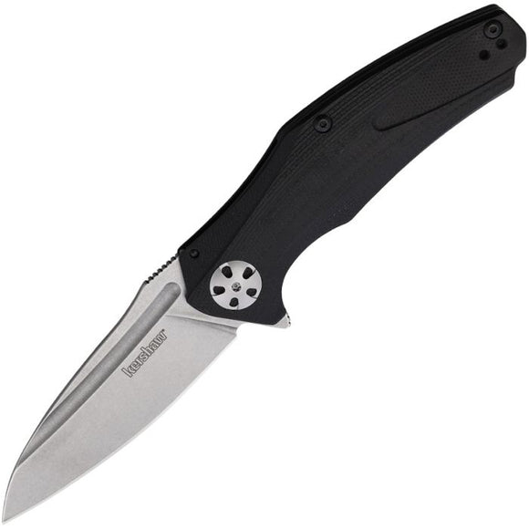 Kershaw Natrix Sub-Frame Lock Knife Stonewash 8Cr13MoV Steel Blade/Black G10 Handle SKU KS7007BK/7007BK