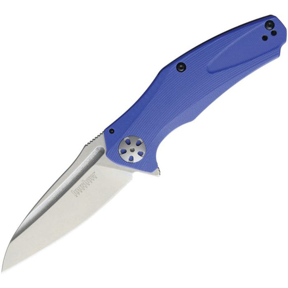 Kershaw Natrix Assist Open Sub-Frame Lock Knife Stonewash 8Cr13MoV Stainless Steel Blade/Blue G10 Handle SKU KS7007BLU/7007BLU