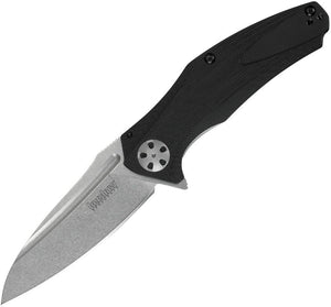 Kershaw Natrix Frame Lock Assist Open Knife Stonewash 8Cr13MoV Steel Blade/Black G10 Handle SKU KS7007