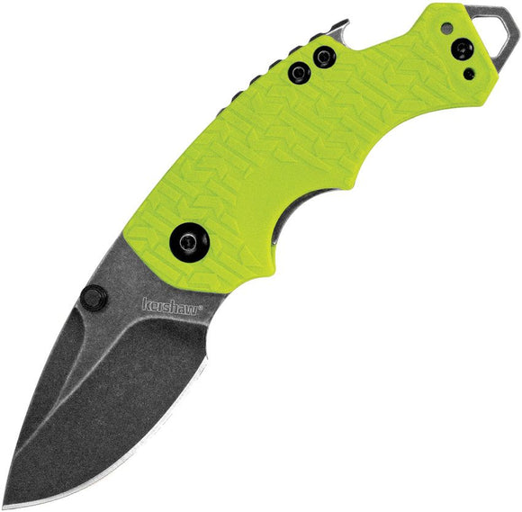 Kershaw Shuffle Liner Lock Multi-Tool Knife Blackwash 8Cr13MoV Steel Blade/Lime Green Nylon Handle with K-Texture Grip SKU 8700LIMEBW/KS8700LIMEBW