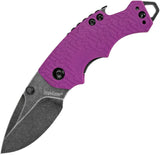 Kershaw Shuffle Liner Lock Multi-Tool Knife Blackwash 8Cr13MoV Stainless-Steel Blade/Purple Nylon Handle with K-Texture Grip SKU 8700PURBW/KS8700PURBW