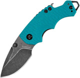 Kershaw Shuffle Liner Lock Multi-Tool Knife Blackwash 8Cr13MoV Steel Blade/Teal Nylon Handle with K-Texture Grip SKU KS8700TEALBW