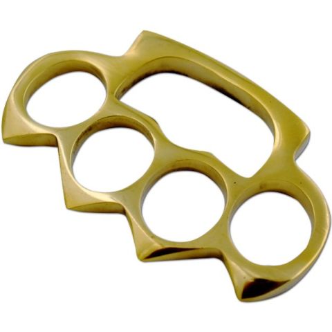 Heavy Duty Solid Brass Belt Buckle/Paperweight Knuckles SKU KT-009BS