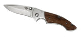 Frame Lock Pocket Knife Drop Point Stainless-Steel w/Titanium Coating Blade/Rosewood Handle SKU KW312CL