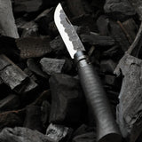 Opinel Limited Edition No. 8 Carbon Steel Forged Folding Knife Ebony Handle SKU 002631