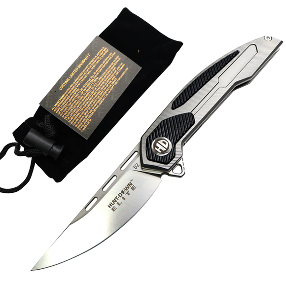 Hunt-Down Elite Ball Bearing Folding Knife D2 Steel/G10 Handle SKU MS29