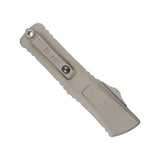 Microtech Combat Troodon Gen III Auto OTF Knife S/E Apocalyptic M390MK Steel Blade/Natural Clear 6061-T6 Alum. Handle SKU 1143-10APNC