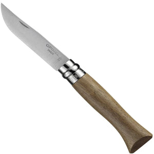 Opinel No. 6 Stainless Steel Walnut Folding Knife SKU 002025
