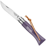 Opinel No.6 Colorama Lavender Stainless Steel Pocket Knife w/Lanyard SKU 002204