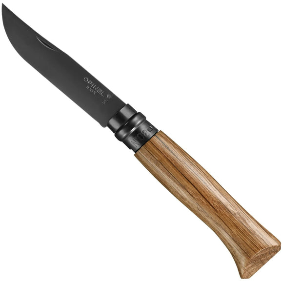 Opinel No.8 Black Oak Folding Knife W/Gift Box SKU 002172