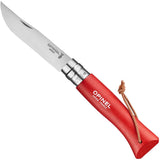 Opinel No.8 Colorama Folding Knife Red SKU 001705