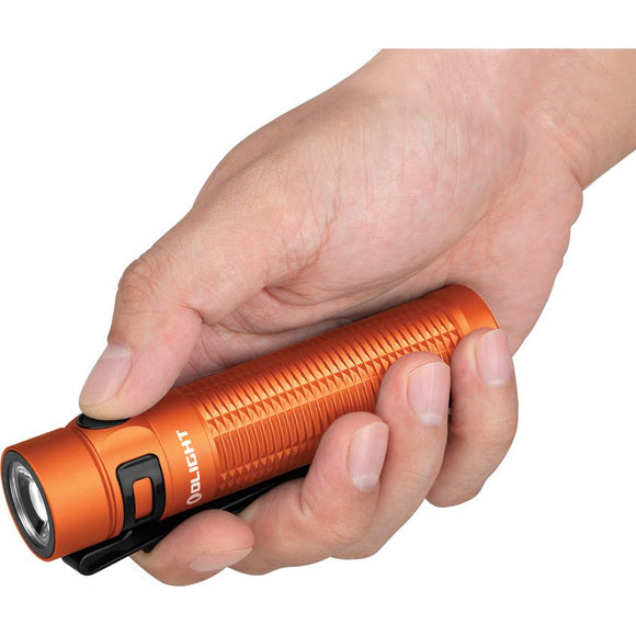 Olight Baton 3 Pro Water-Resistant Rechargeable Flashlight Orange Aluminum Body SKU OLTBATON3MXOGCW